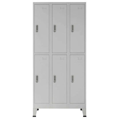 Armadio con Locker Grigio 45 x 90 x 180 cm