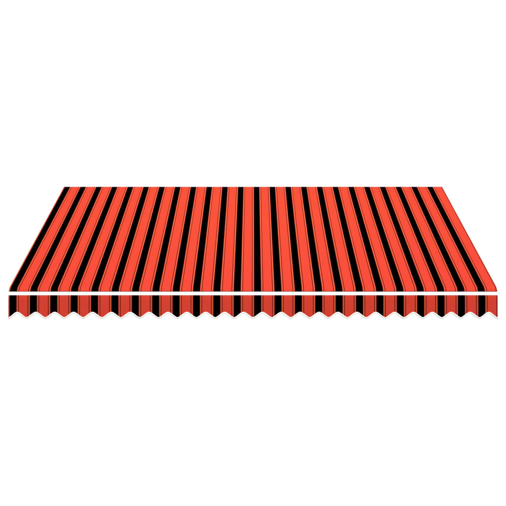 Tenda da Sole in Tela Arancione e Marrone 350x250 cm