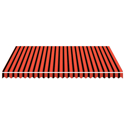 Tenda da Sole in Tela Arancione e Marrone 350x250 cm