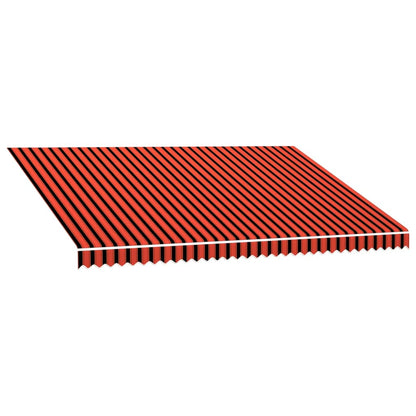 Tenda da Sole in Tela Arancione e Marrone 450x300 cm