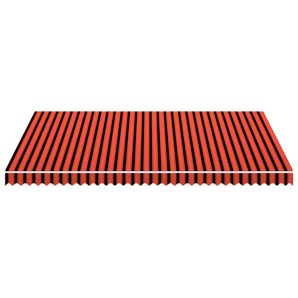 Tenda da Sole in Tela Arancione e Marrone 450x300 cm