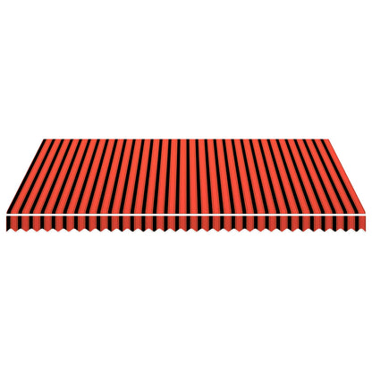 Tenda da Sole in Tela Arancione e Marrone 450x300 cm