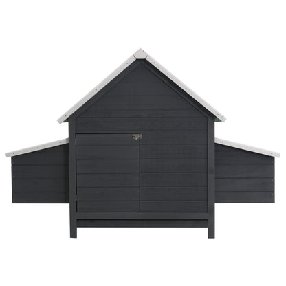 Pollaio Grigio 157x97x110 cm in Legno