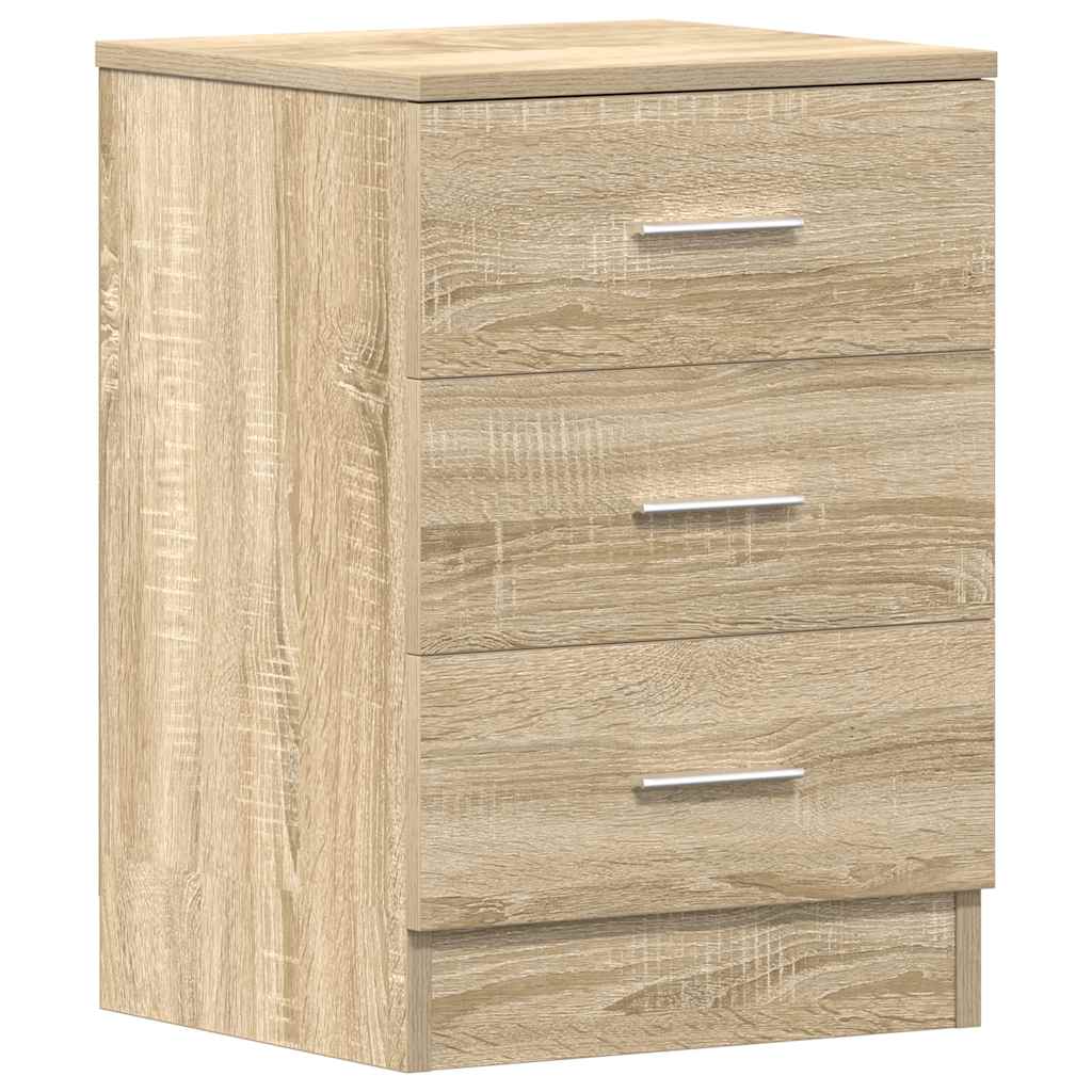 Comodino Rovere Sonoma 38x35x56 cm in Legno Multistrato