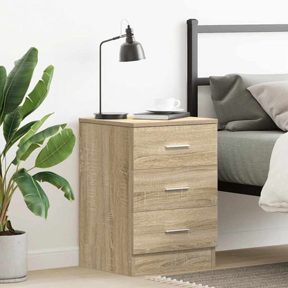 Comodino Rovere Sonoma 38x35x56 cm in Legno Multistrato