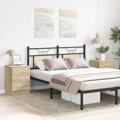 Comodini 2 pz Rovere Sonoma 38x35x56 cm in Legno Multistrato