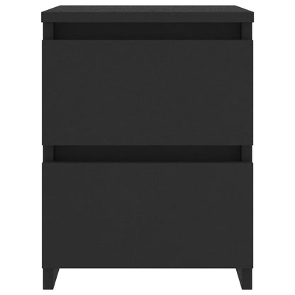 Comodino Nero 30x30x40 cm in Legno Multistrato