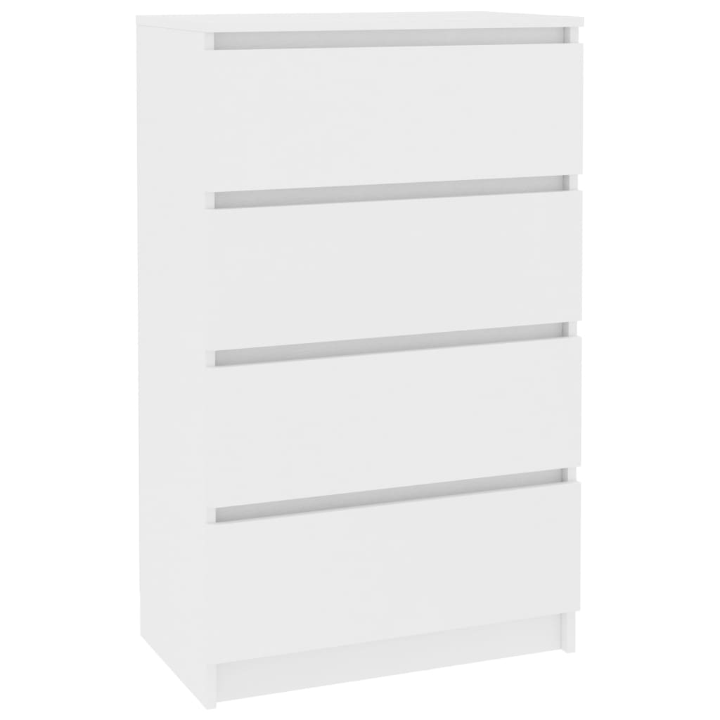 Credenza Bianca 60x35x98,5 cm in Legno Multistrato
