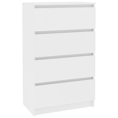 Credenza Bianca 60x35x98,5 cm in Legno Multistrato