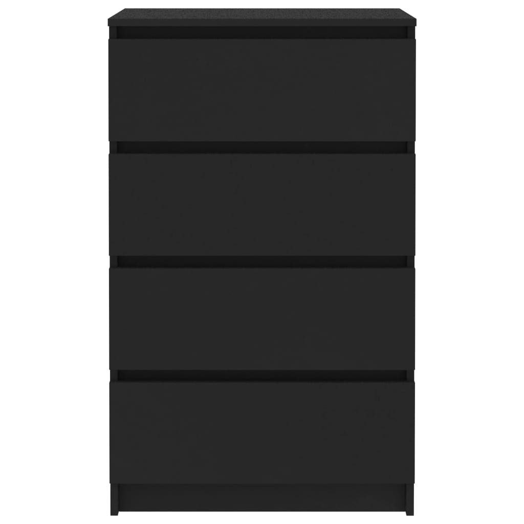 Credenza Nera 60x35x98,5 cm in Legno Multistrato