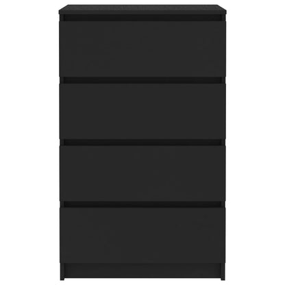 Credenza Nera 60x35x98,5 cm in Legno Multistrato