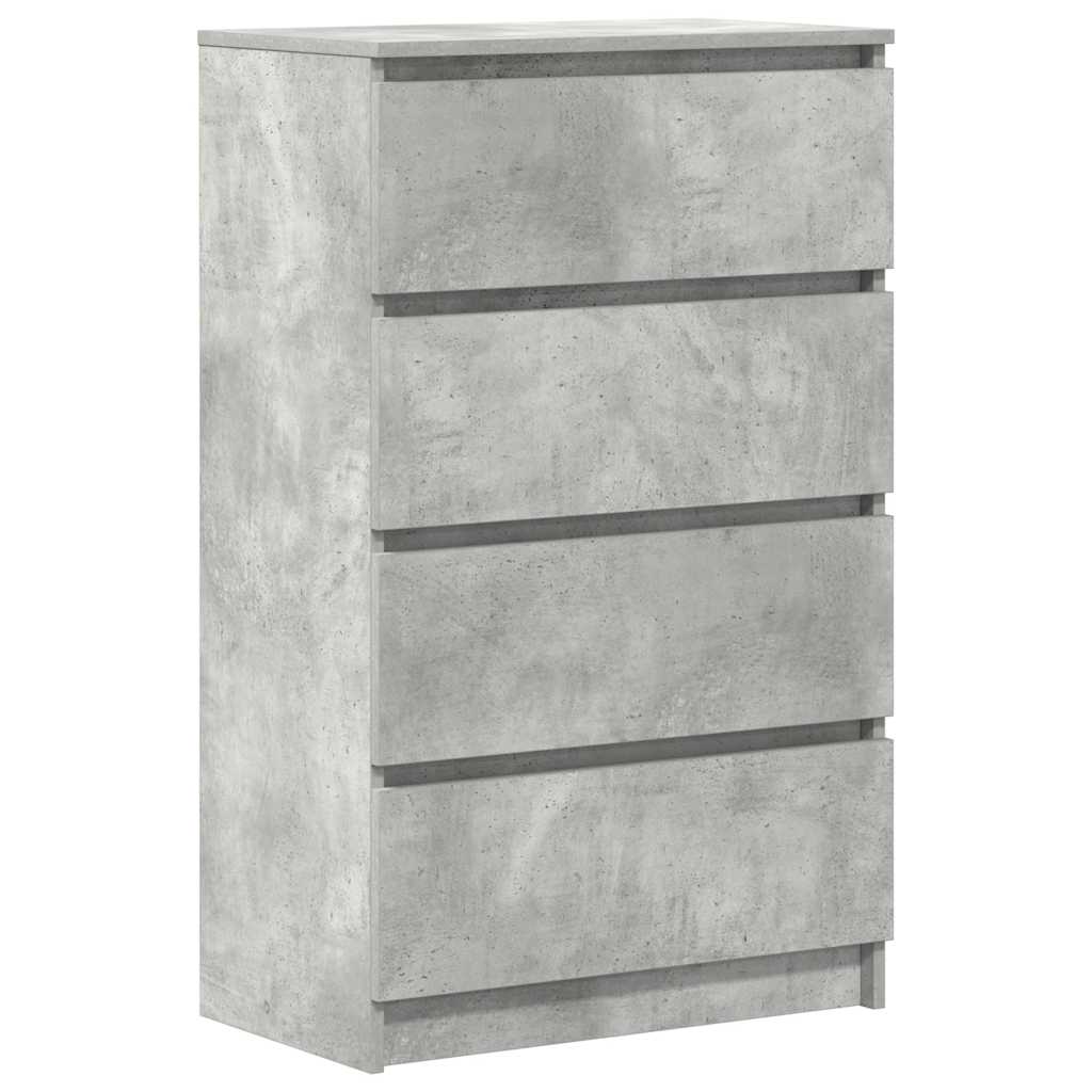 Credenza Grigio Cemento 60x35x98,5 cm in Legno Multistrato
