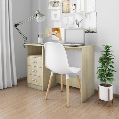 Scrivania Cassetti Rovere Sonoma 120x50x76 cm Legno Multistrato
