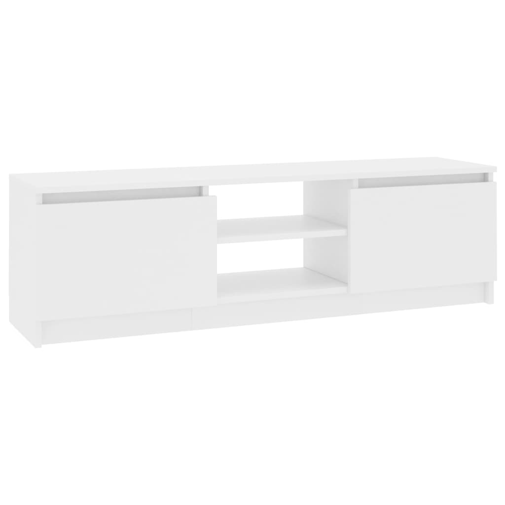 Mobile Porta TV Bianco 120x30x35,5 cm in Legno Multistrato