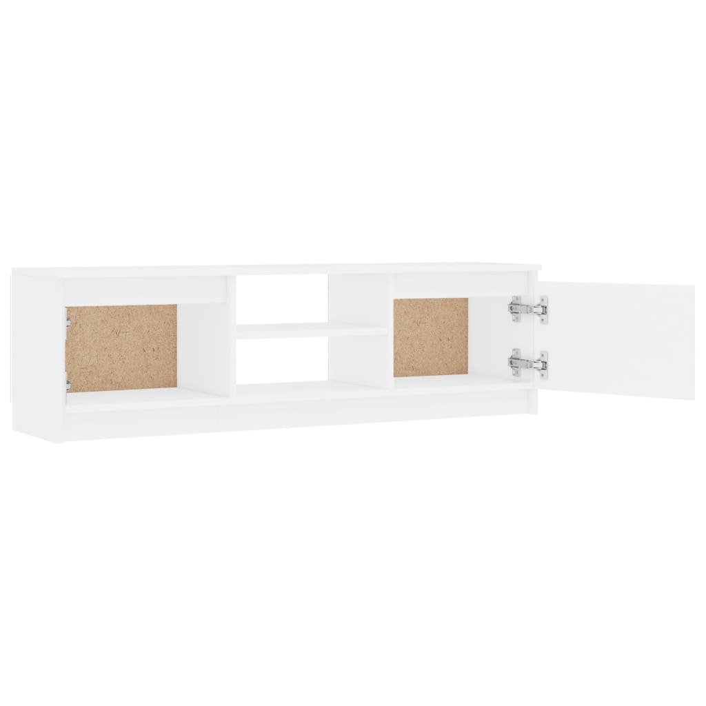 Mobile Porta TV Bianco 120x30x35,5 cm in Legno Multistrato