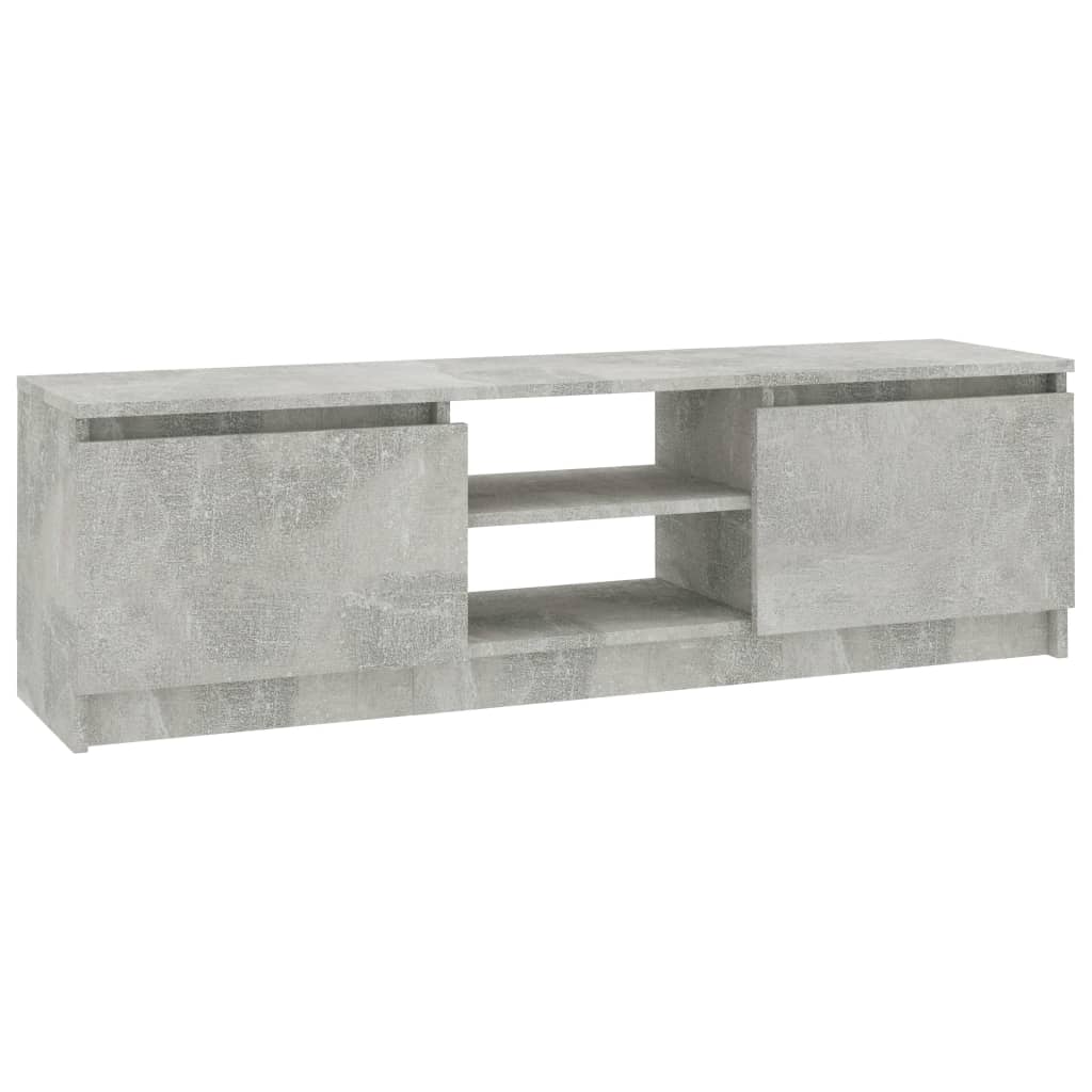 Mobile Porta TV Grigio Cemento 120x30x35,5 cm Legno Multistrato