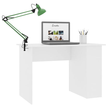 Scrivania Bianca 110x60x73 cm in Legno Multistrato
