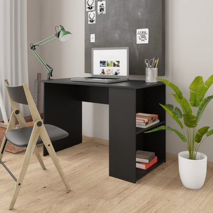Scrivania Nera 110x60x73 cm in Legno Multistrato