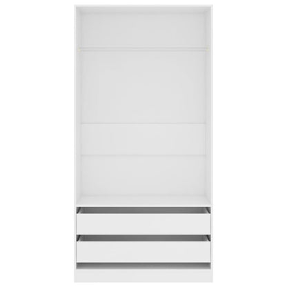 Armadio Bianco 100x50x200 cm in Legno Multistrato