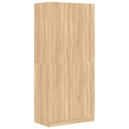 Armadio Rovere Sonoma 90x52x200 cm in Legno Multistrato