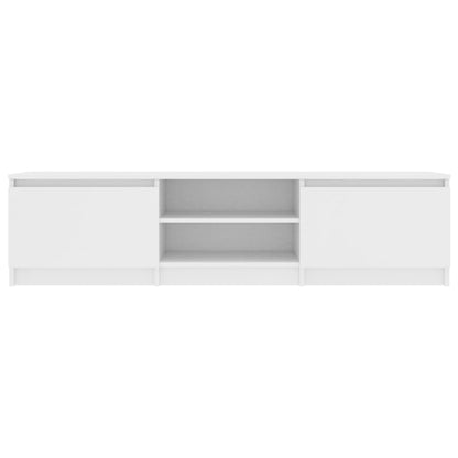 Mobile Porta TV Bianco 140x40x35,5 cm in Legno Multistrato