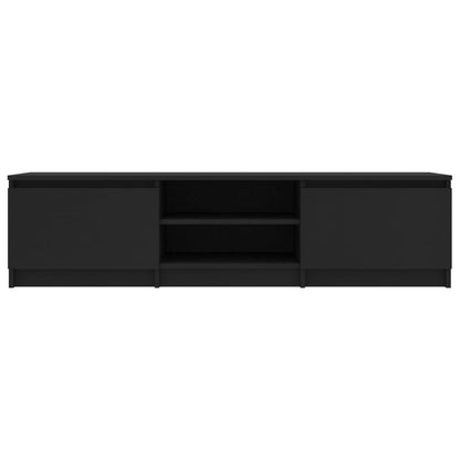 Mobile Porta TV Nero 140x40x35,5 cm in Legno Multistrato