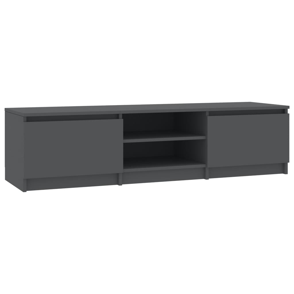 Mobile Porta TV Grigio 140x40x35,5 cm in Legno Multistrato