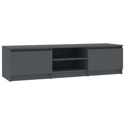 Mobile Porta TV Grigio 140x40x35,5 cm in Legno Multistrato