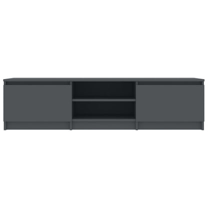 Mobile Porta TV Grigio 140x40x35,5 cm in Legno Multistrato