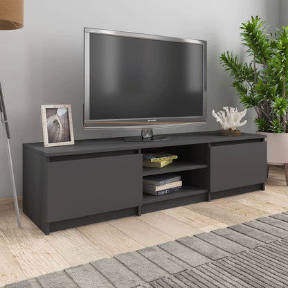 Mobile Porta TV Grigio 140x40x35,5 cm in Legno Multistrato