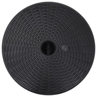 Base per Ombrellone Riempibile con Sabbia/Acqua 24L Nera