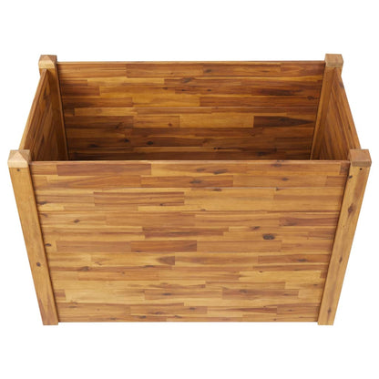 Letto Rialzato da Giardino 110x60x84 cm Legno Massello d'Acacia