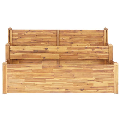 Fioriera da Giardino a 2 Livelli 160x75x84cm Massello di Acacia
