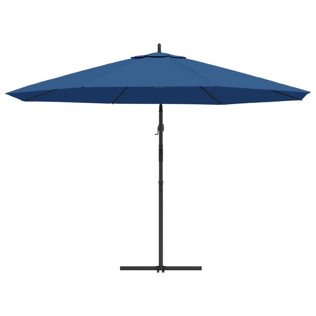 Ombrellone a Sbalzo Palo in Alluminio 350 cm Blu