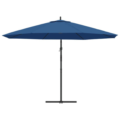 Ombrellone a Sbalzo Palo in Alluminio 350 cm Blu