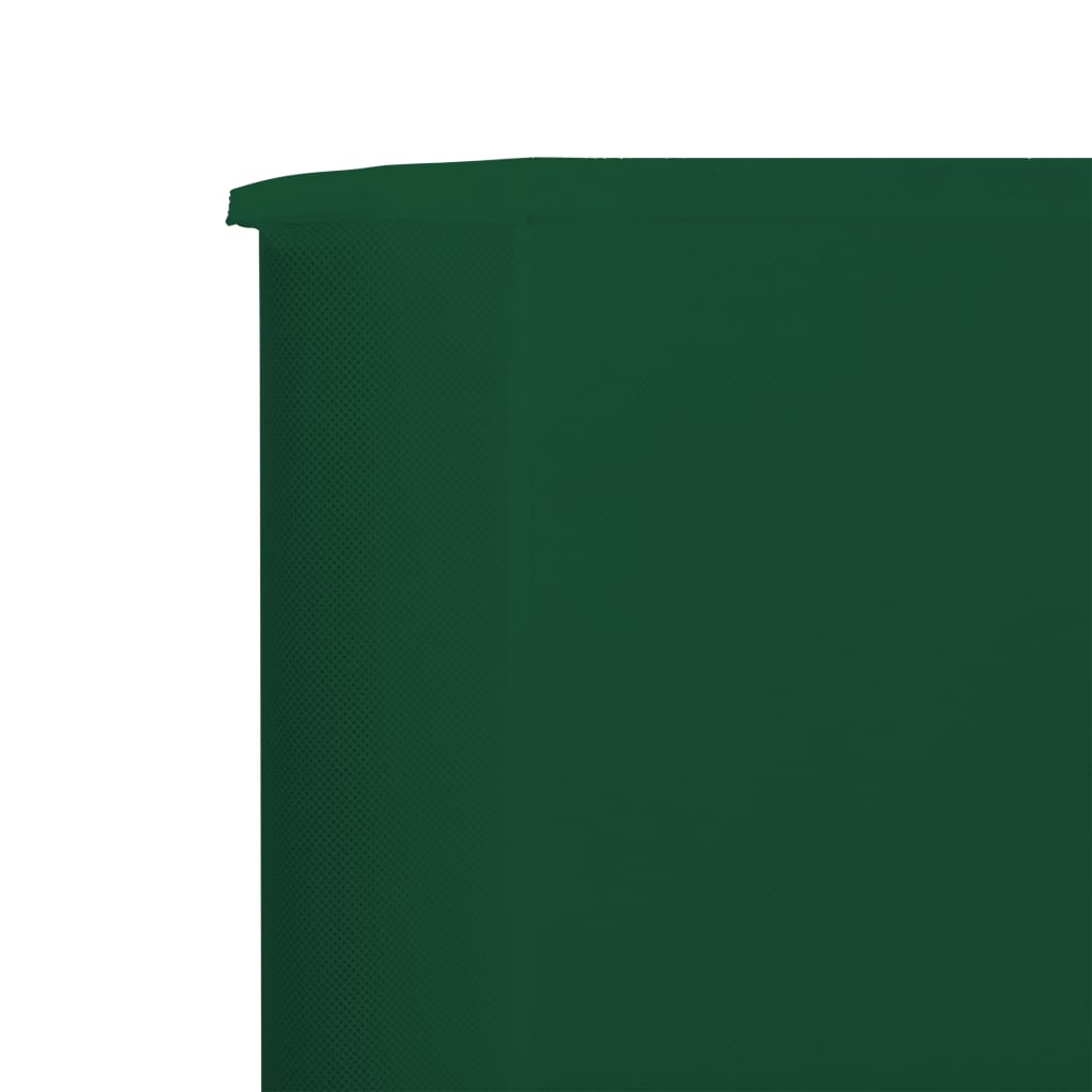 Paravento a 3 Pannelli in Tessuto 400x160 cm Verde