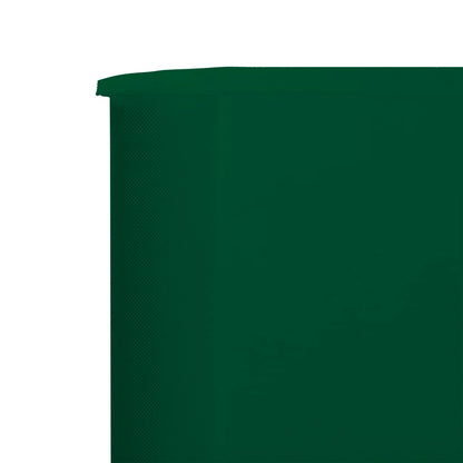 Paravento a 3 Pannelli in Tessuto 400x160 cm Verde