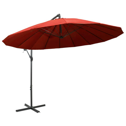 Ombrellone a Sbalzo Terracotta 3 m Palo in Alluminio