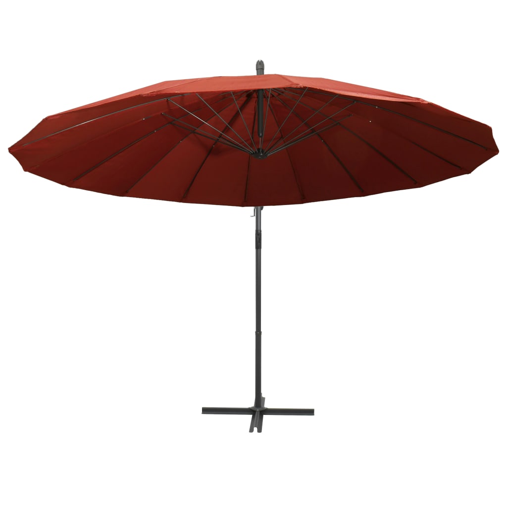 Ombrellone a Sbalzo Terracotta 3 m Palo in Alluminio