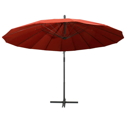 Ombrellone a Sbalzo Terracotta 3 m Palo in Alluminio