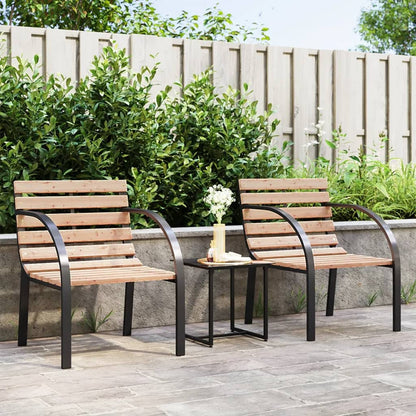 Sedie da Giardino 2 pz in Legno