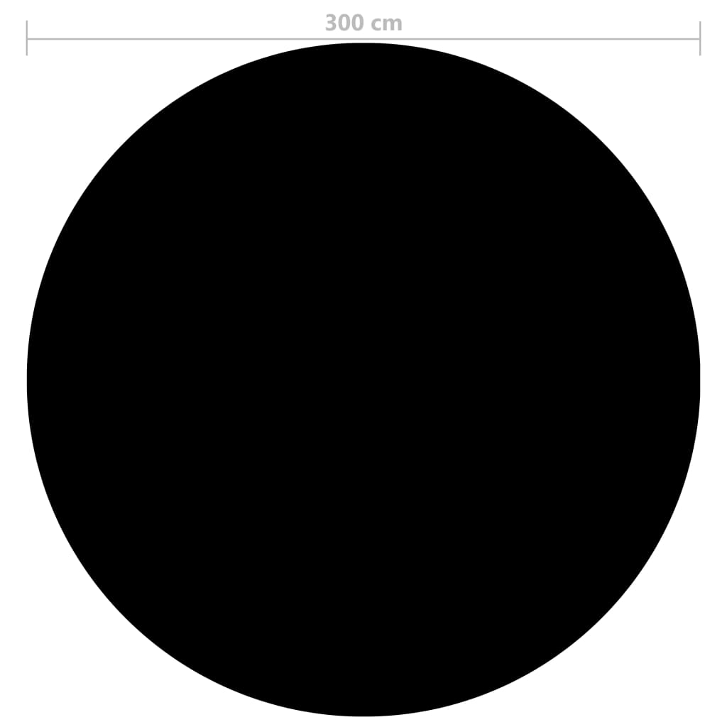 Copertura per Piscina Nera 300 cm PE