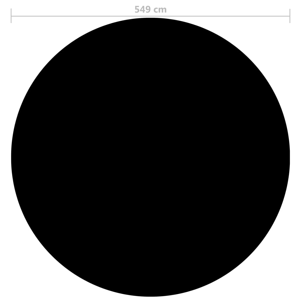 Copertura per Piscina Nera 549 cm PE