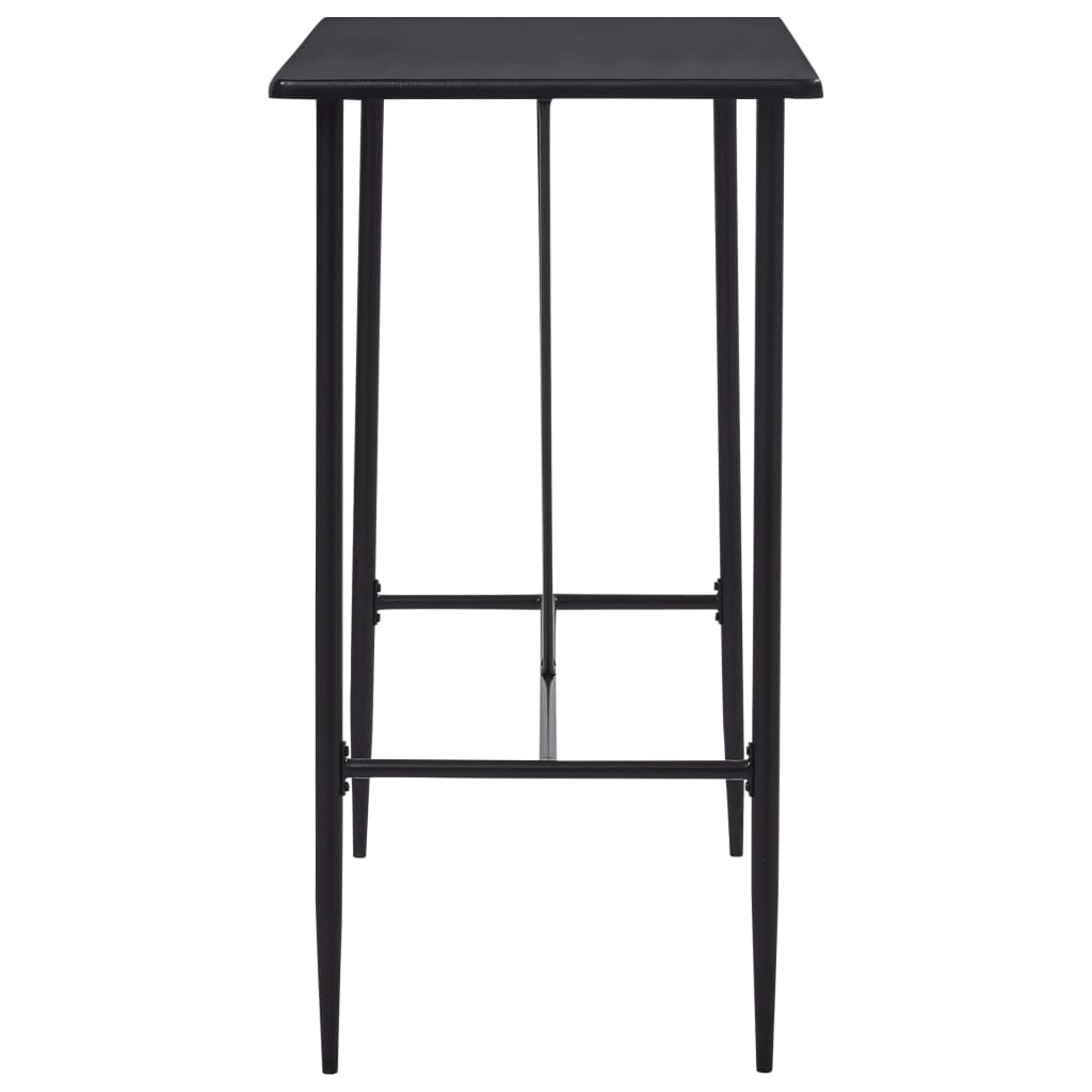 Tavolo da Bar Nero 120x60x110 cm in MDF