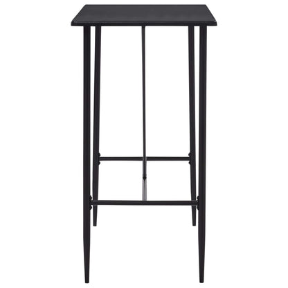 Tavolo da Bar Nero 120x60x110 cm in MDF