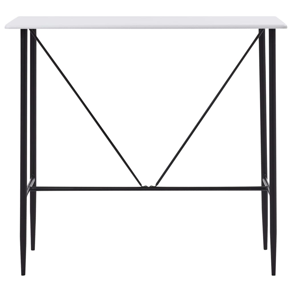 Tavolo da Bar Bianco 120x60x110 cm in MDF