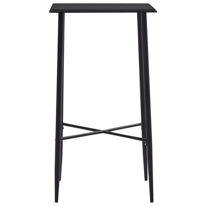 Tavolo da Bar Nero 60x60x111 cm in MDF