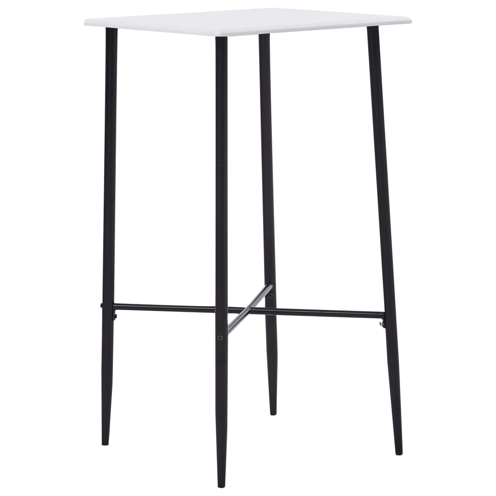 Tavolo da Bar Bianco 60x60x111 cm in MDF