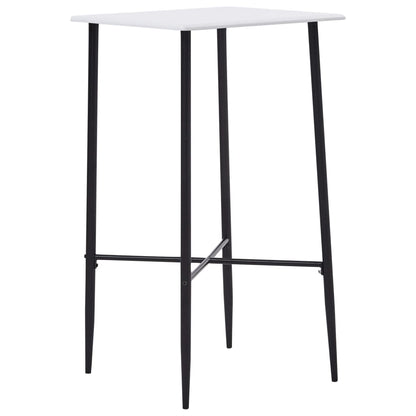 Tavolo da Bar Bianco 60x60x111 cm in MDF