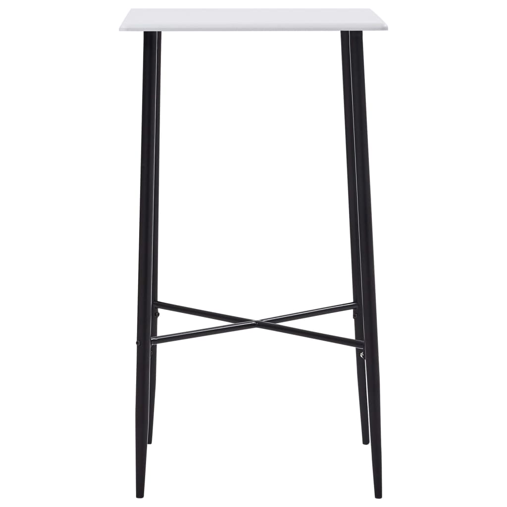 Tavolo da Bar Bianco 60x60x111 cm in MDF